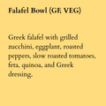 Falafel Bowl (GF, VEG)