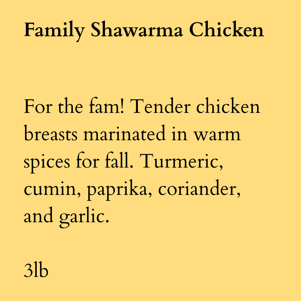 Family Shawarma Chicken