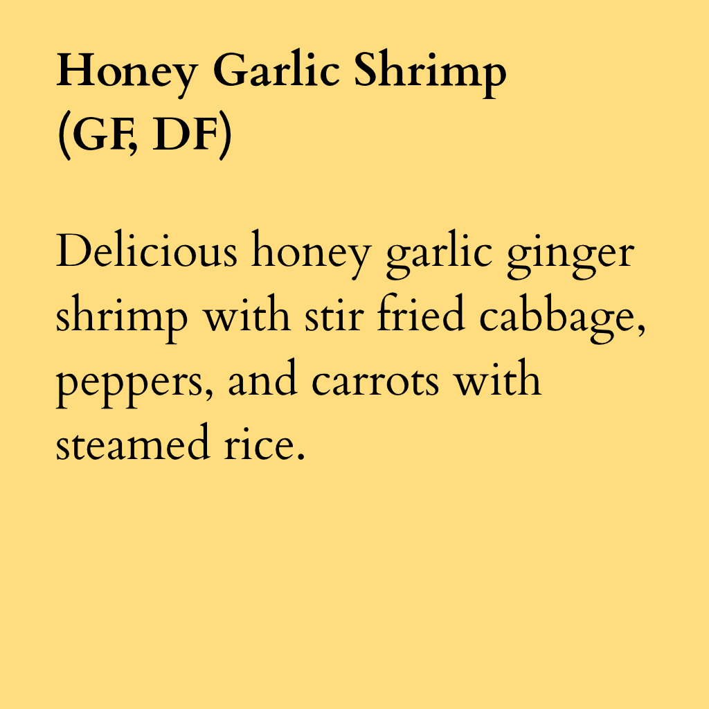 Honey Garlic Shrimp (GF, DF)