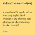 Waldorf Chicken Salad (GF)
